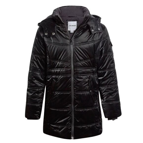 Steve Madden Girls Puffer Jacket Insulated Quilted Long Length Size 7/8